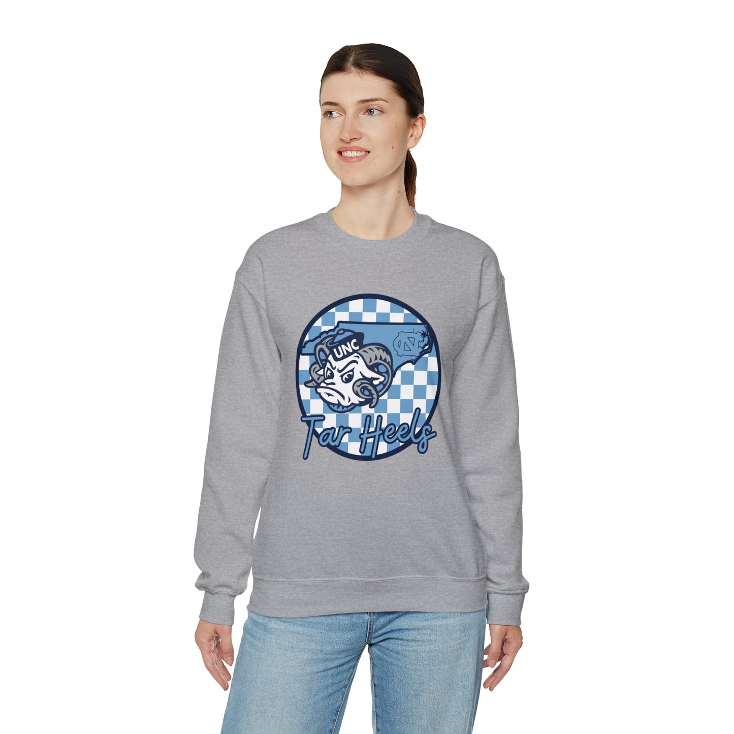 North Carolina Tar Heels Checkered Sweatshirt