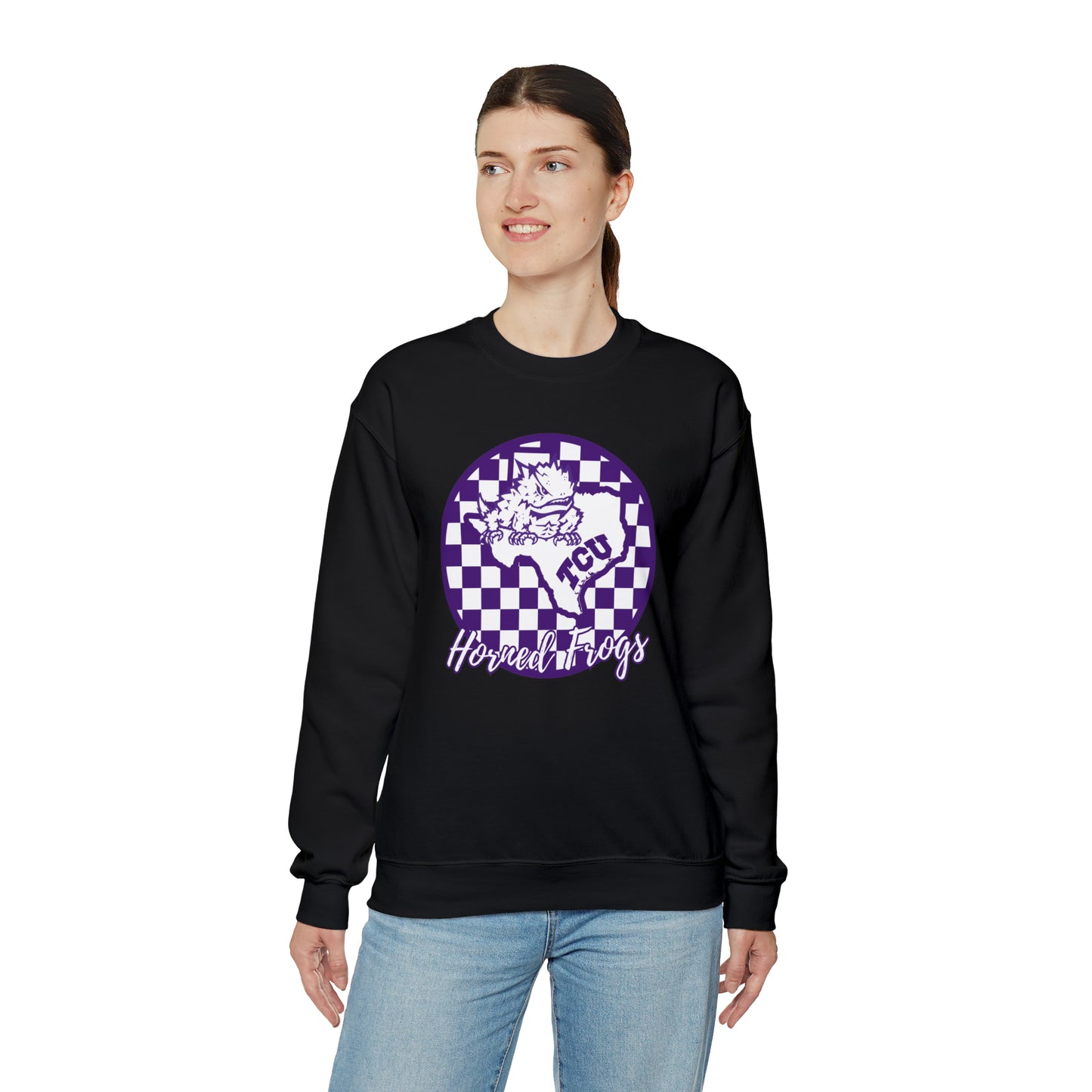 TCU Horned Frogs Checkered Sweatshirt