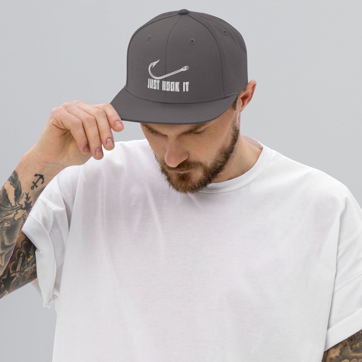 Hook It Classic Snapback - White Thread