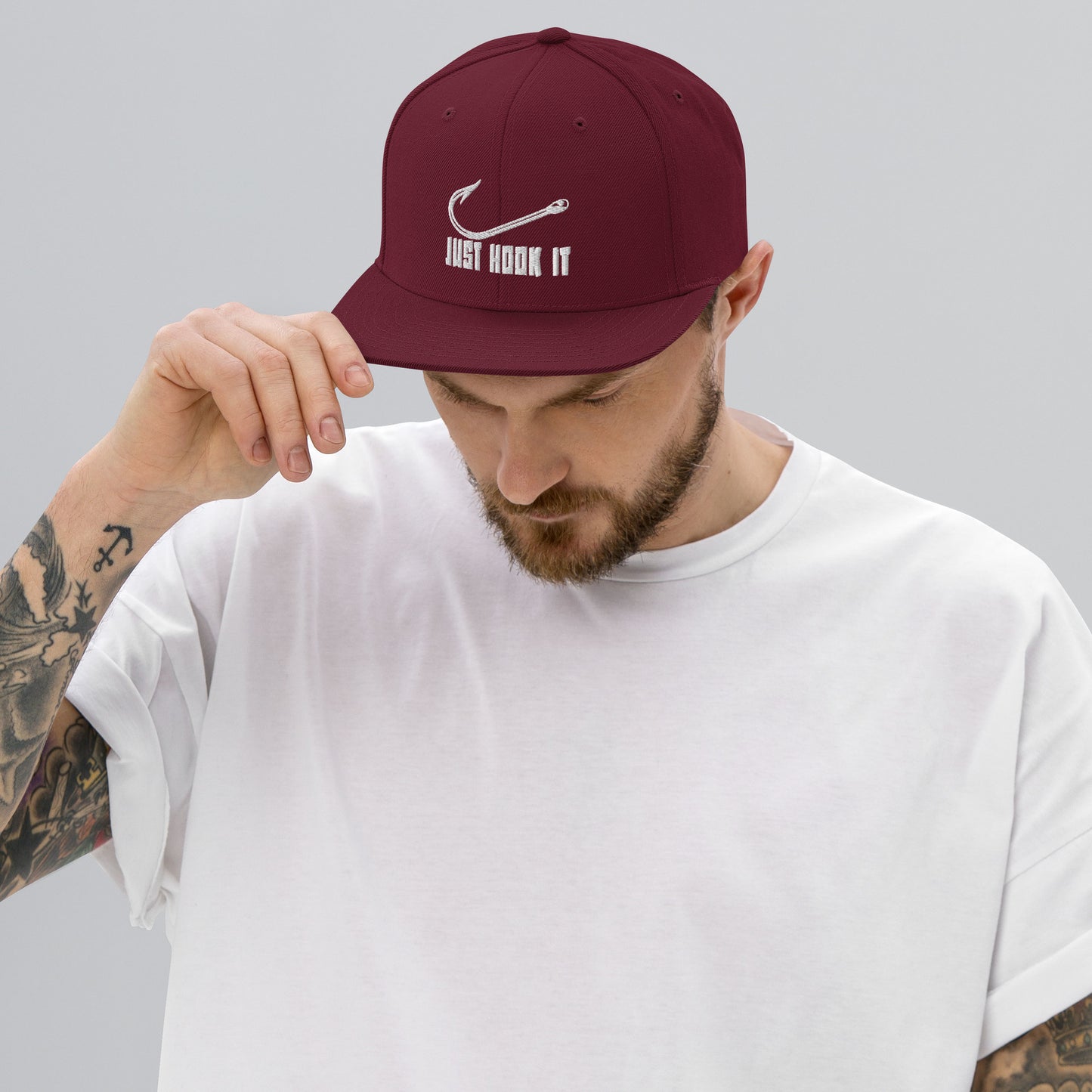 Hook It Classic Snapback - White Thread