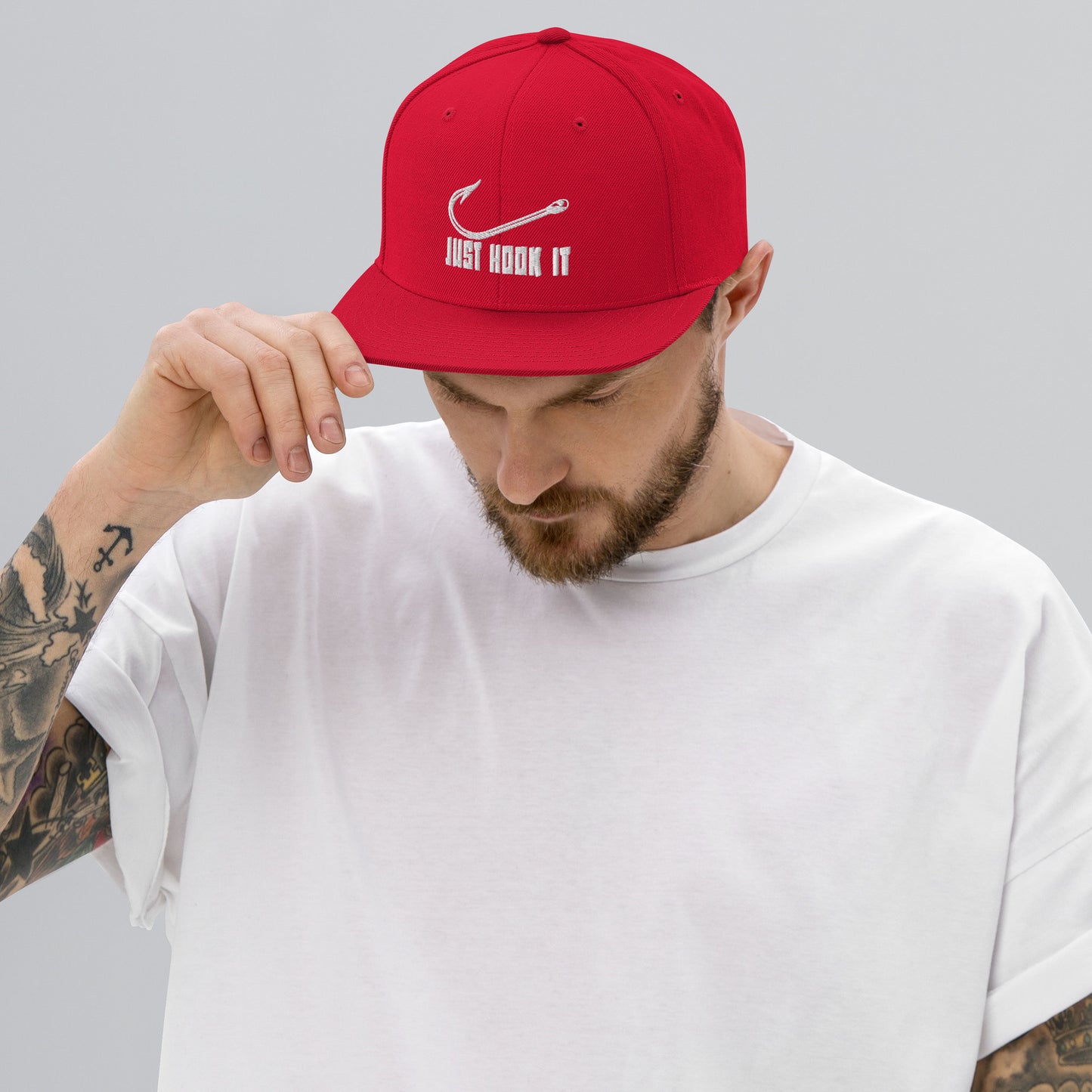 Hook It Classic Snapback - White Thread