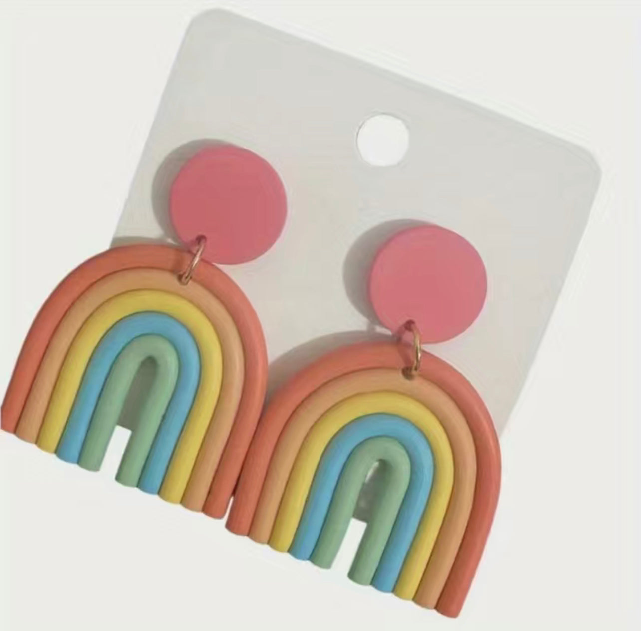 Clay Rainbow Earrings