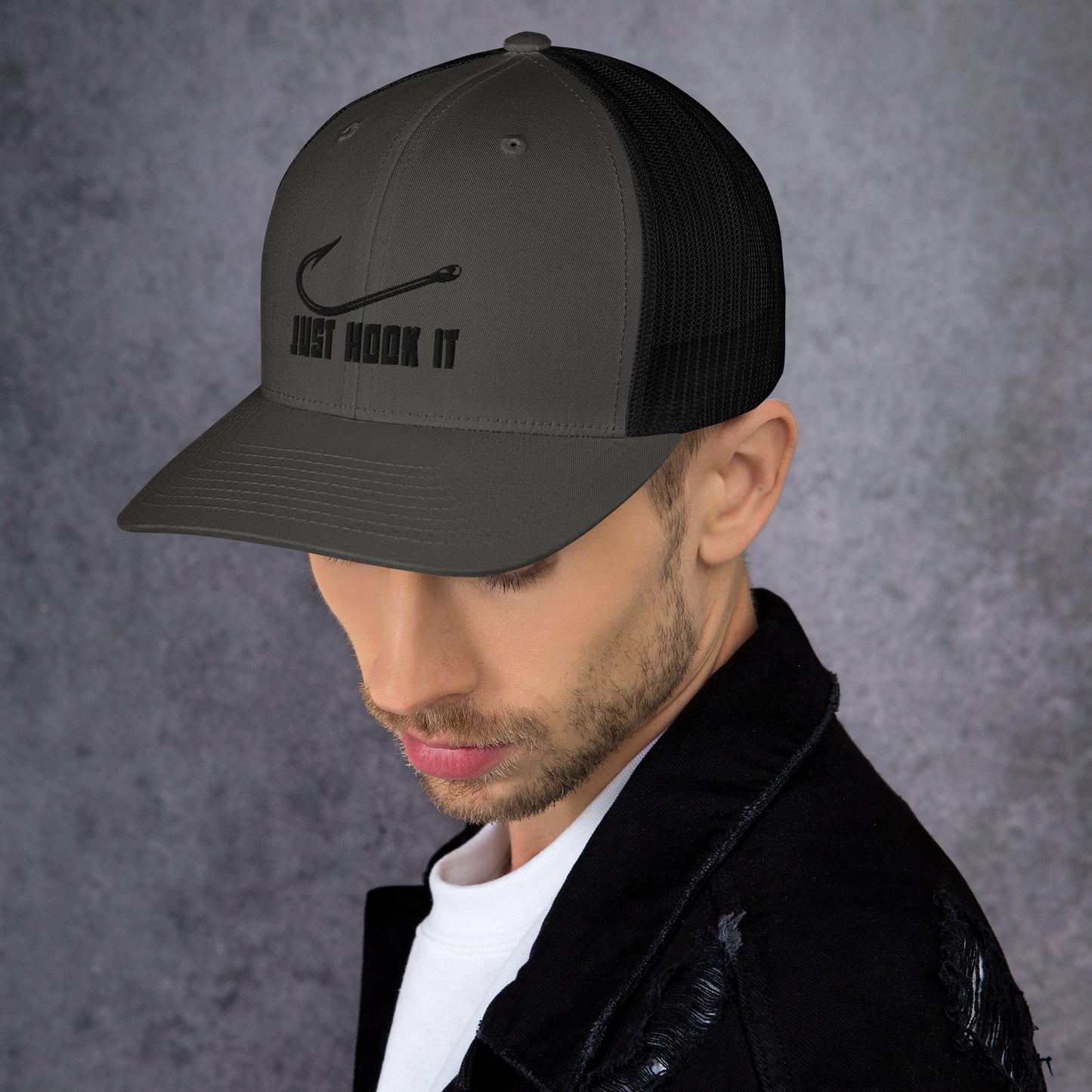 Hook It Snapback Hat - Black Thread