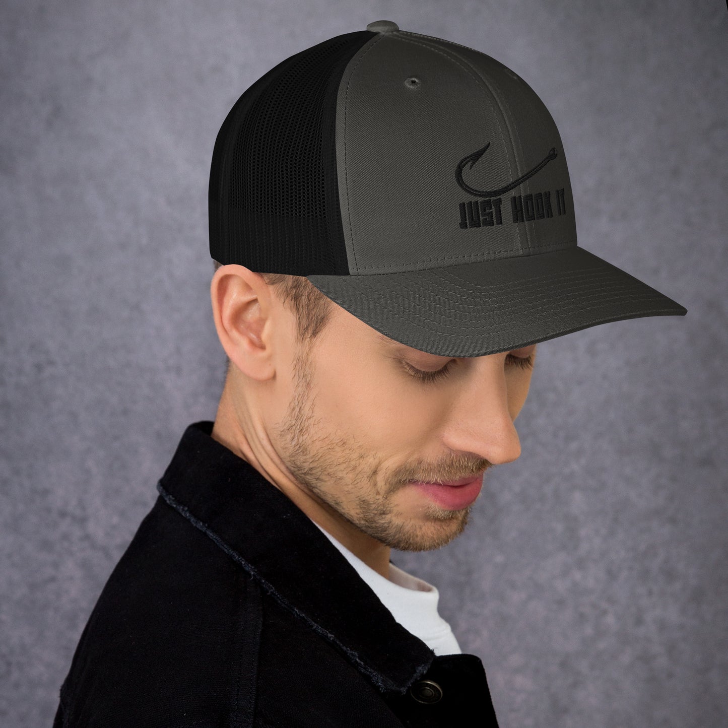 Hook It Snapback Hat - Black Thread