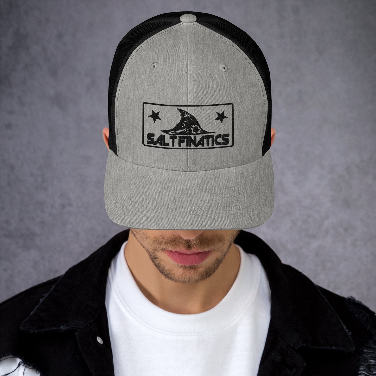 Salt Finatics Snapback Hat - Black Thread