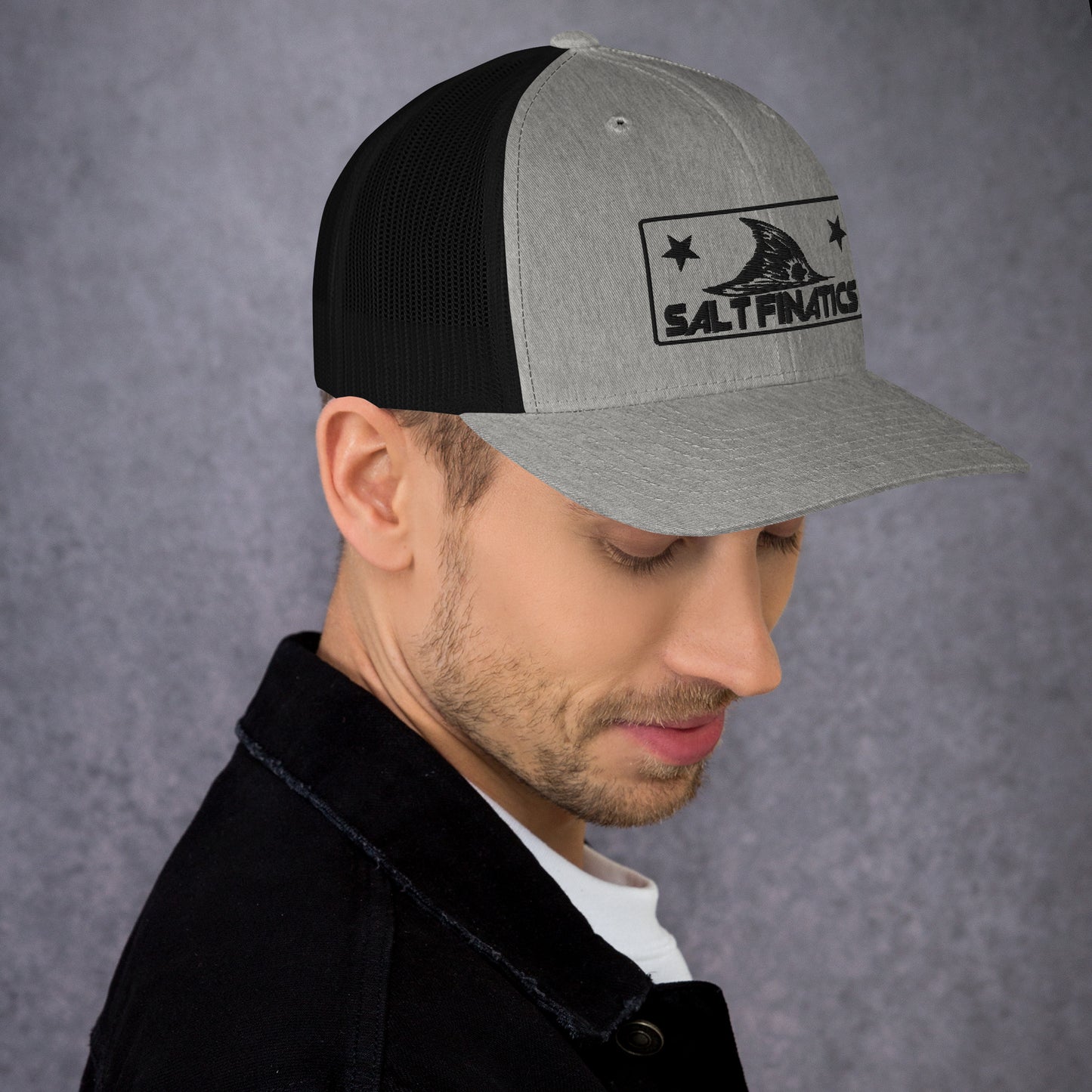 Salt Finatics Snapback Hat - Black Thread