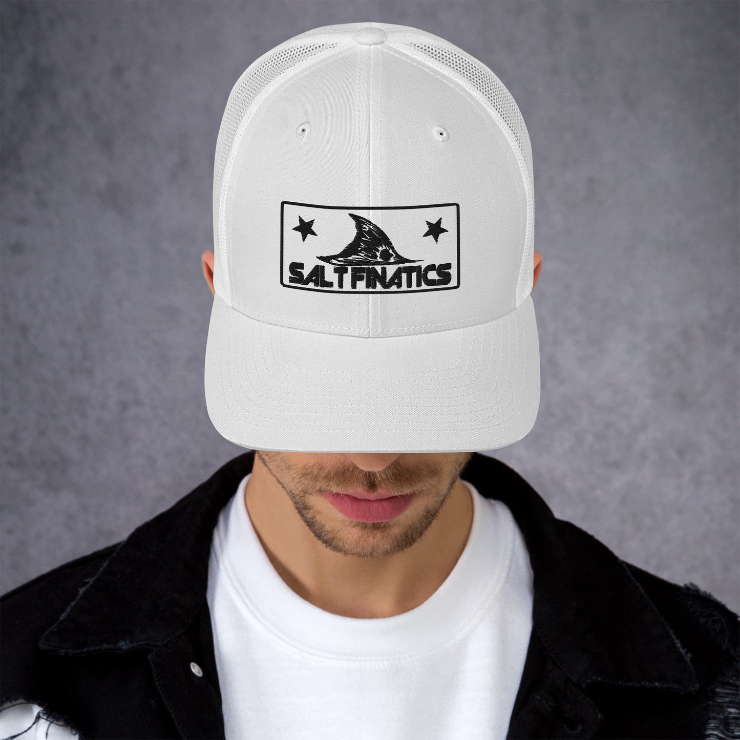 Salt Finatics Snapback Hat - Black Thread